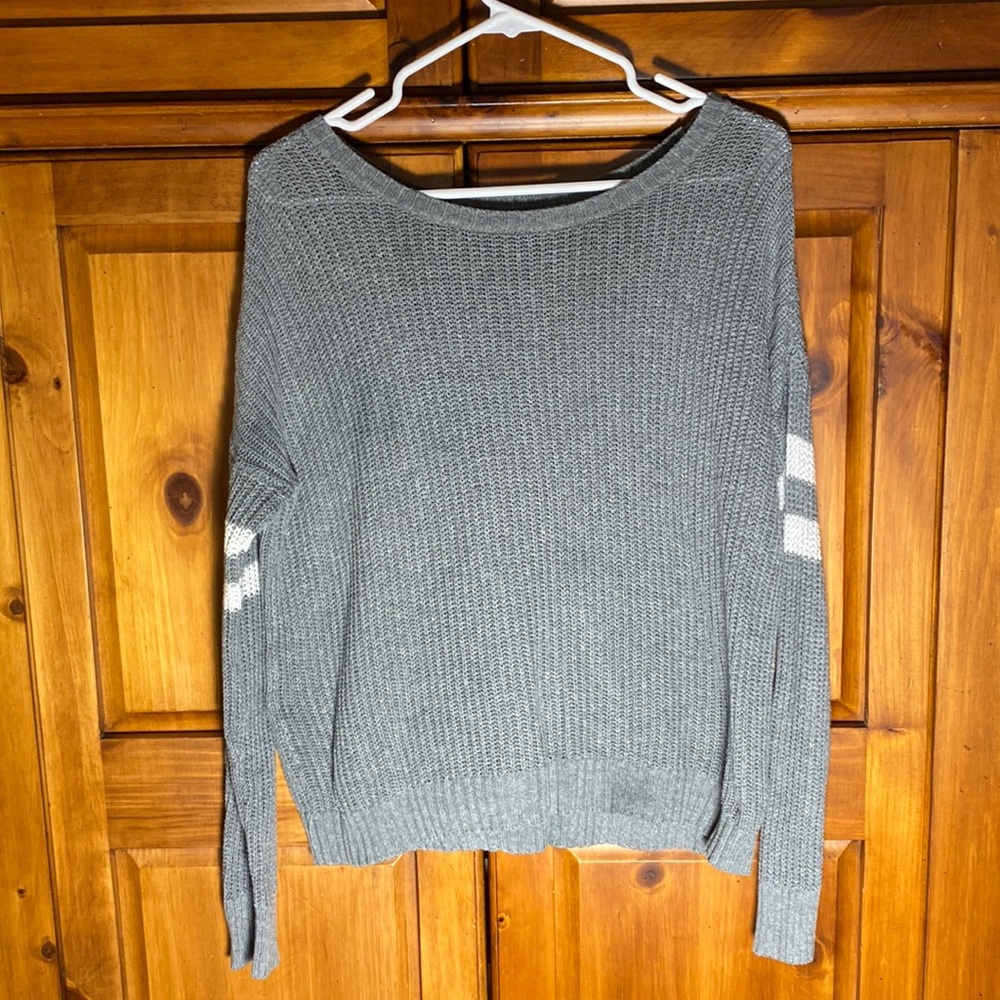 American Eagle Outfitters Gray Womens Knit Comfy Sweater